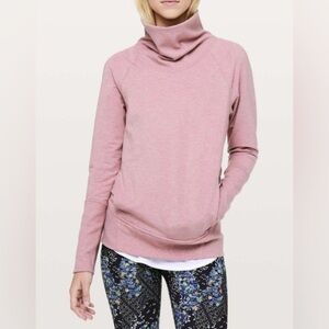 Lululemon High Lines Pullover Heathered Vintage Mauve Size 6